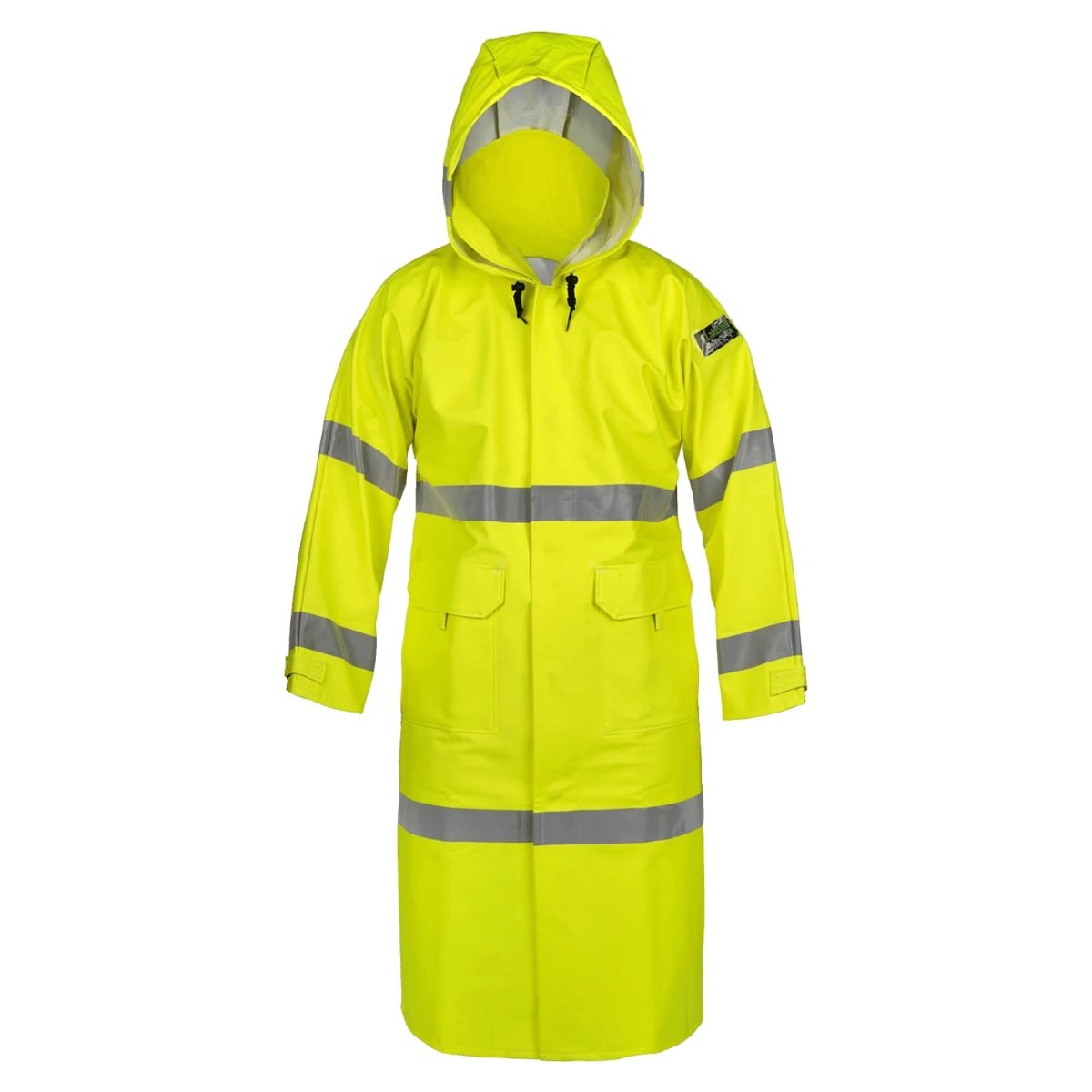 Lakeland FR Arc Rated 48 Inch PU Rain Coat in Hi-Vis Yellow